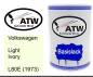 Preview: Volkswagen, Light Ivory, L80E (1973): 500ml Lackdose, von ATW Autoteile West.